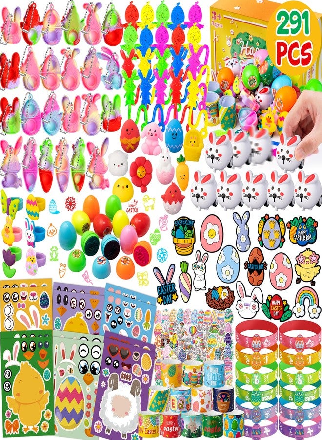 DMIGHT Easter Egg Fillers, with 291 Pcs Small Toys Prizes Bulk Easter Gift for Kids, Easter Egg Hunt Easter Basket Stuffers for Toddler - Image 1
